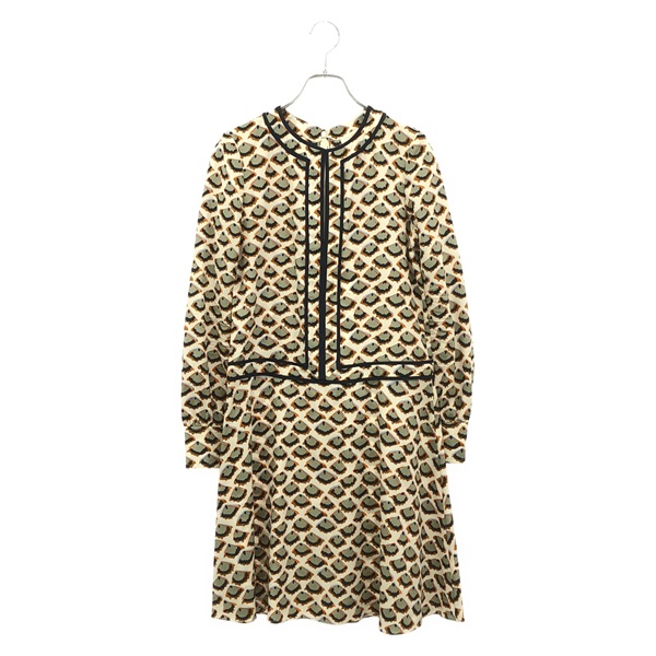 美品トリーバーチ　ワンピース　ブラック　ゴールド　総柄　TORY BURCH 4 トリーバーチ(Tory Burch)トリーバーチ ワンピース ワンピース 衣料品