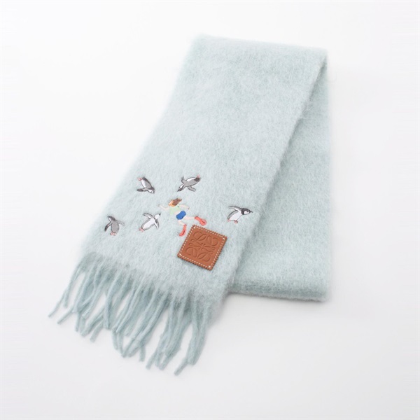 ロエベ LOEWE × Suna Fujita ペンギンスカーフ マフラー 衣料品 レディース F111257X46