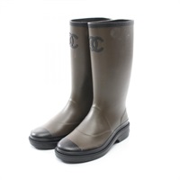 シャネル ココマーク エンジニアブーツ スター【36】カーキ G30209 シャネル ココマーク エンジニアブーツ スター【36】カーキ G30209