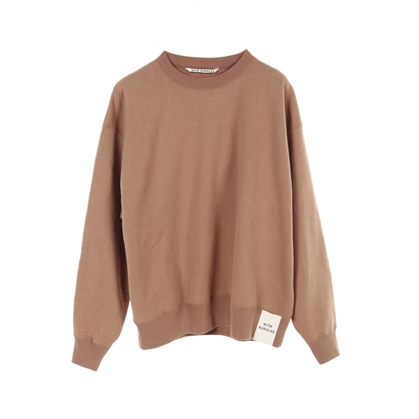 キス KITH KITH 101 × AURALEE SMOOTH SOFT CREWNECK スウェット 衣料品 トップス コットン メンズ ブラウン系 【中古】 キス(KITH)キス KITH 101 × AURALEE SMOOTH SOFT CREWNECK スウェット