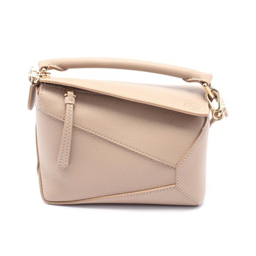 ロエベ パズルエッジ ミニ ハンドバッグ ベージュ  ハンドバッグ バッグ レディース A510P88X16