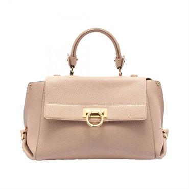 【未使用】サルヴァトーレフェラガモ　ガンチーニ　スヌード　アイボリー サルバトーレフェラガモ Ferragamo ハンドバッグ ガンチーニ アイボリー