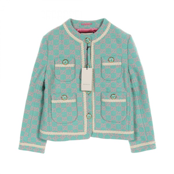 【極美品】GUCCI グッチ チェック GGロゴ 4G ネイビー 紺 赤 緑 3005015284336044_01_5600.jpeg