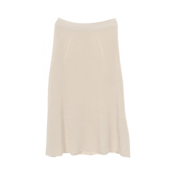 HERMÈS エルメス　ベージュ スリット入り　　スカート 春　夏　秋 エルメス スカート HERMÈS エルメス ベージュ スリット入り