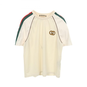 グッチ インターロッキングG メッシュ切替 半袖Tシャツ 衣料品 トップス メンズ