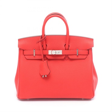エルメス バーキン25 ルージュトマト ハンドバッグ バッグ レディース