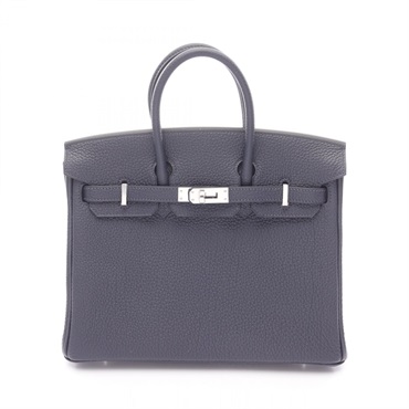 エルメス バーキン25 ブルーニュイ ハンドバッグ バッグ レディース