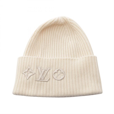 ルイ・ヴィトン LV ヘッドライン ブロン ニットキャップ ニットキャップ 帽子 レディース M77873