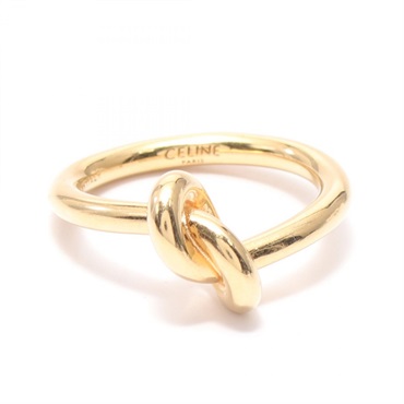 良品 セリーヌ ノット リング 指輪 金 ゴールド レディース アクセサリー CELINE セリーヌ ノットリング 指輪 アクセサリー ジュエリー
