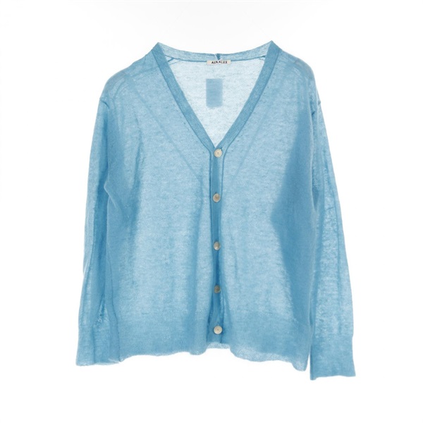 AURALEE オーラリー カーディガン M 青