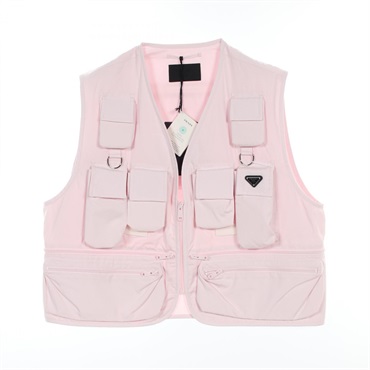 プラダ トライアングルロゴ付き ユーティリティポケット ベスト 衣料品 トップス メンズ SGC499