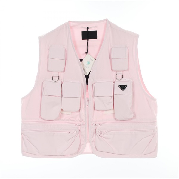 プラダ トライアングルロゴ付き ユーティリティポケット ベスト 衣料品 トップス メンズ SGC499
