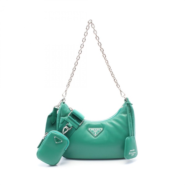 【NOA様】PRADA プラダ ショルダーバッグ グリーン レディース ブランド PRADA(プラダ) サフィアーノレザーショルダーバッグ グリーン