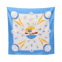 エルメス(HERMES)エルメス カレ90 Vive les champions! スカーフ 衣料  
