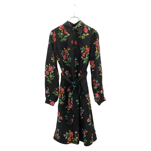 ケイトスペード K8719 シャツワンピース ブラック 花柄 ワンピース 衣料品 トップス レディース