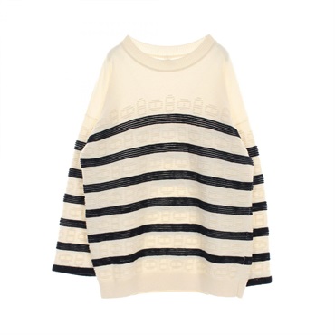 エルメス シューヌダンクル ボーダーニット エルメス(HERMES)エルメス シェーヌダンクル ニット 衣料品 トップス