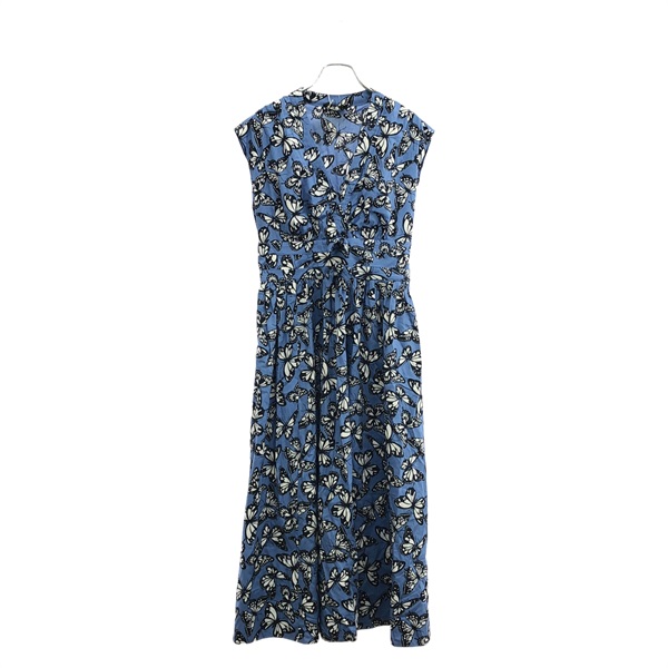 ケイトスペード バタフライ トス ポプリン ボウ ワンピース ブルー マルチカラー ワンピース 衣料品 トップス レディース