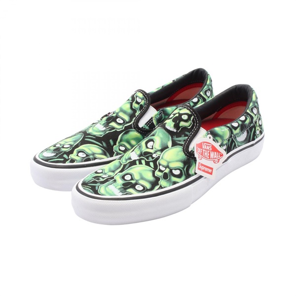 【新品未使用】Supreme Vans Skull Pile Slip-On シュプリーム(Supreme)シュプリーム Supreme × VANS SKULL PILE