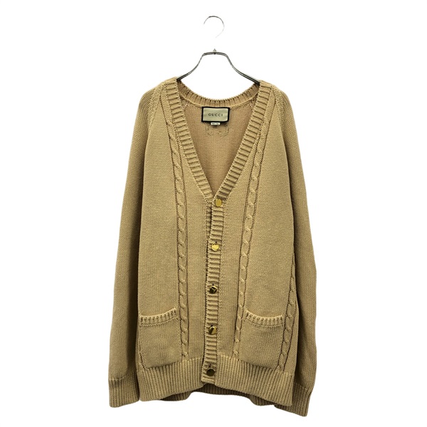 グッチ(GUCCI)グッチ 614723 カーディガン ベージュ カーディガン 衣料