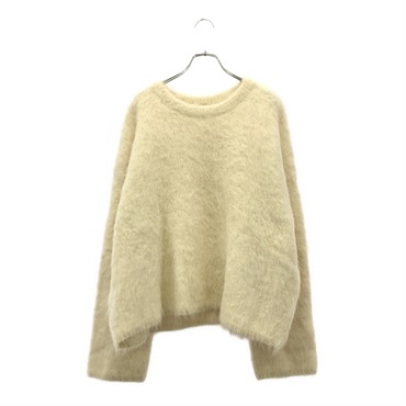 トーテム(TOTEME)トーテム BOXY ALPACA KNIT ニット ホワイト アルパカ