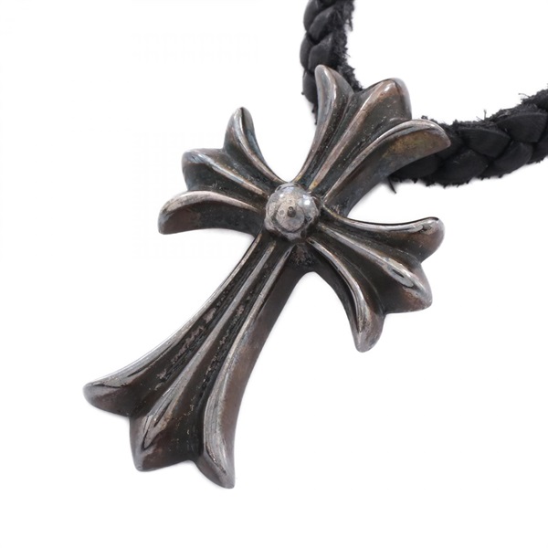 クロムハーツ　クロスネックレス　スモール　ボロチップ クロムハーツ(CHROME HEARTS)クロムハーツ CH CRS SML BC スモールCH