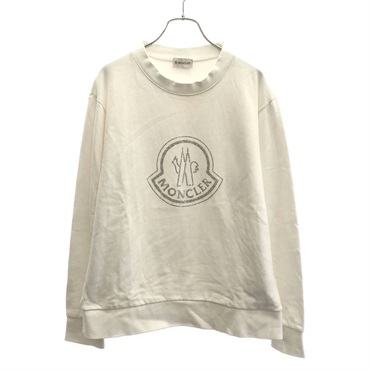 【良品】MONCLERモンクレール トレーナー　❤︎ MONCLER (モンクレール) クリスタルロゴ クルーネック