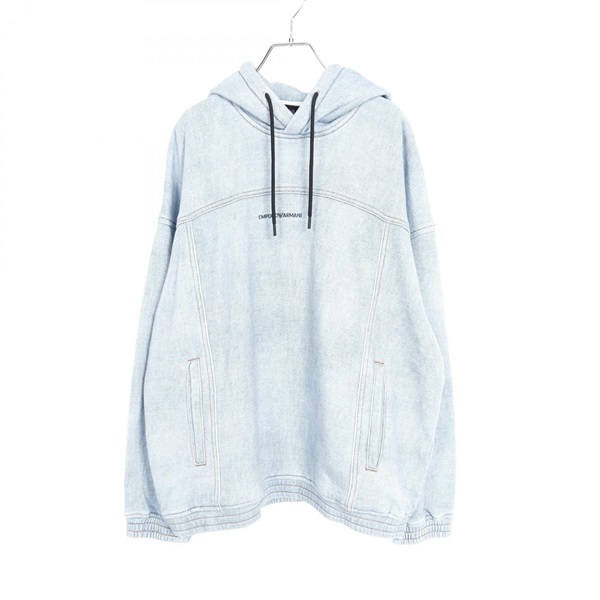 エンポリオ・アルマーニ デニムプリント パーカー 衣料品 トップス メンズ 3D1MEG 1JWPZ