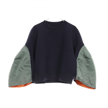 サカイ(Sacai)サカイ ナイロンツイル スポンジスウェット プル