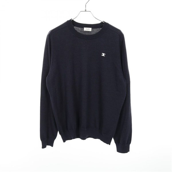 セリーヌ(CELINE)セリーヌ トリオンフ刺繍 クルーネックセーター