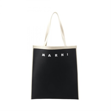 最終セール☆MARNI ロゴバッグ☆30000円 Marni ロゴエンボス ハンドバッグ | ニュートラル | FARFETCH JP