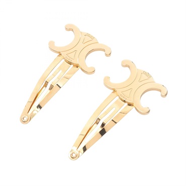 CELINE セリーヌ トリオンフ ハート ヘアピン CELINE】セリーヌ トリオンフ ミニ ヘアクロー 3個セット