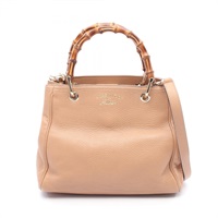グッチ GUCCI バンブー ショッパー 2WAYバッグ ハンドバッグ レザー ブラウン 336032 中古 新入荷 GU0310 GUCCI - グッチ GUCCI バンブー ショッパー 2WAYバッグ ハンドバッグ