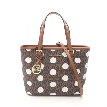 マイケルコース JET SET TRAVEL シグネチャー ポルカドット ハンドバッグ バッグ レディース