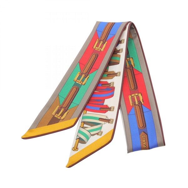 HERMES エルメス スカーフ ツイリー SANGLES EN ZIGZAG