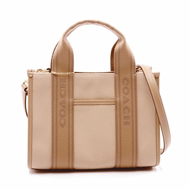 【美品！】COACHレディーストート【茶】 COACH コーチ バッグ レディース 2WAY リーストート CJ829