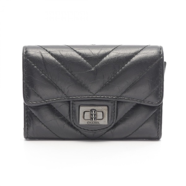 シャネル(CHANEL)シャネル 2.55 Vステッチ カードケース アクセサリー