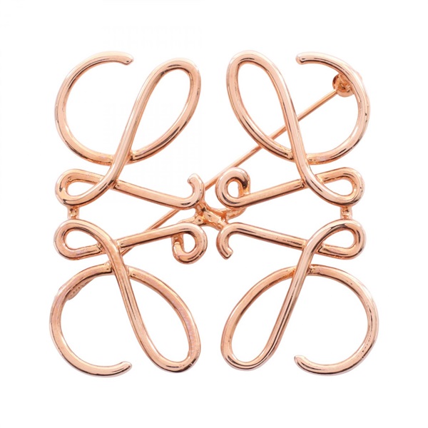 ロエベアナグラムブローチ LOEWE ロエベ アナグラム ブローチ 17047