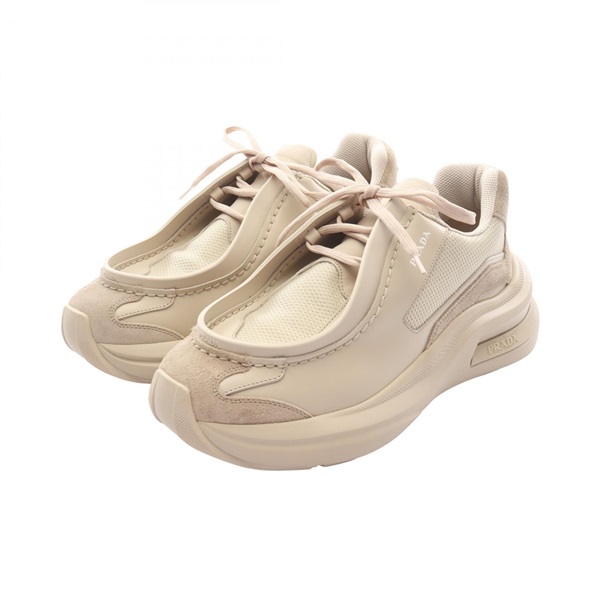プラダ　ベージュ ブーティ　35.5 特注会品 プラダ(PRADA)プラダ システム スニーカー 靴 メンズ｜2120900056285