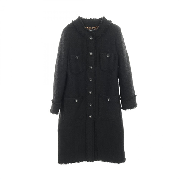 ドルチェアンドガッバーナ DGロゴボタン シングルブレスツイードコート その他コート 衣料品 アウター レディース