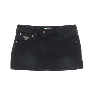 プラダ セルビッチデニム ミニスカート スカート 衣料品  ボトムス レディース