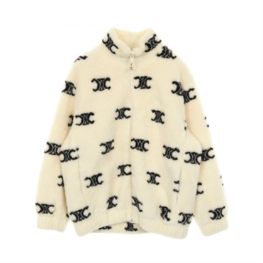 セリーヌ トリオンフ エコファー ジップアップジャケット ブルゾン 衣料品 アウター レディース 2Y983389U