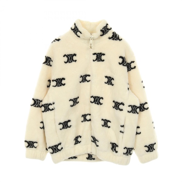 セリーヌ トリオンフ エコファー ジップアップジャケット ブルゾン 衣料品 アウター レディース 2Y983389U