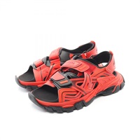 バレンシアガ BALENCIAGA TRACK トラック サンダル 靴 レザー ファブリック メンズ レッド系 / ブラック系 617542 【中古】 2120900065782_M.jpg