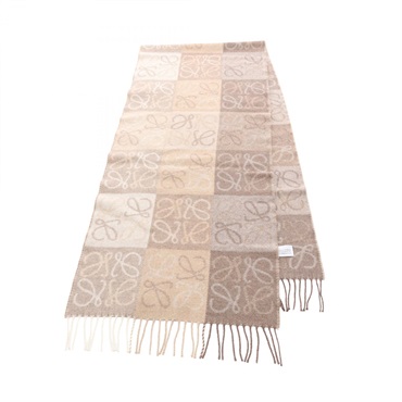 ロエベ アナグラム チェッカーボード マフラー 衣料品 レディース