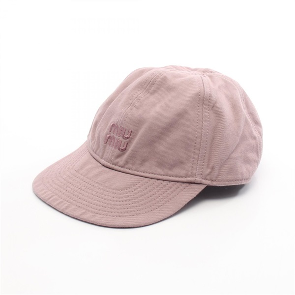 ミュウ ミュウ ドリル ベースボール キャップ 帽子 レディース