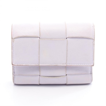 ボッテガヴェネタ カセット マキシイントレチャート スモール 三つ折りフラップウォレット 三つ折り財布 財布 レディース 651372