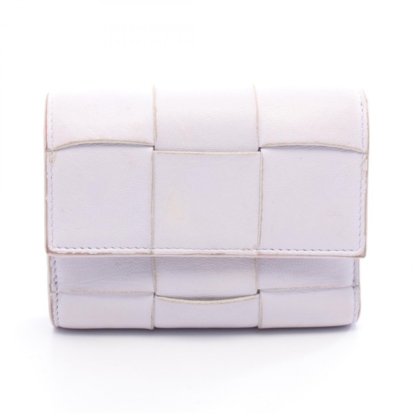 ボッテガヴェネタ カセット マキシイントレチャート スモール 三つ折りフラップウォレット 三つ折り財布 財布 レディース 651372