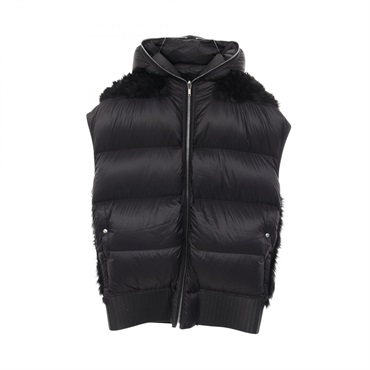 リックオウエンス リバーシブル スリーブレス フーディ ダウンベスト 衣料品 アウター メンズ RU02D6784-COMB1R