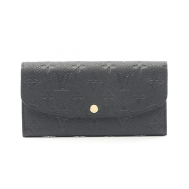 ルイ・ヴィトン ポルトフォイ エミリー モノグラムアンプラント ノワール 二つ折り長財布 財布 レディース M62369