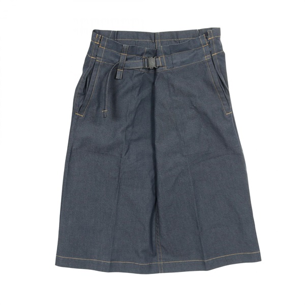 ISSEY MIYAKE◇太プリーツフェイクスウェード膝丈スカート⁄2 ISSEY